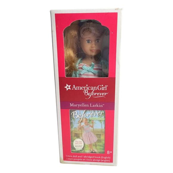 American Girl MaryEllen Doll Mini 50s Meet Outfit Pantie Hair Bow Shoes Book Box - Picture 8 of 9